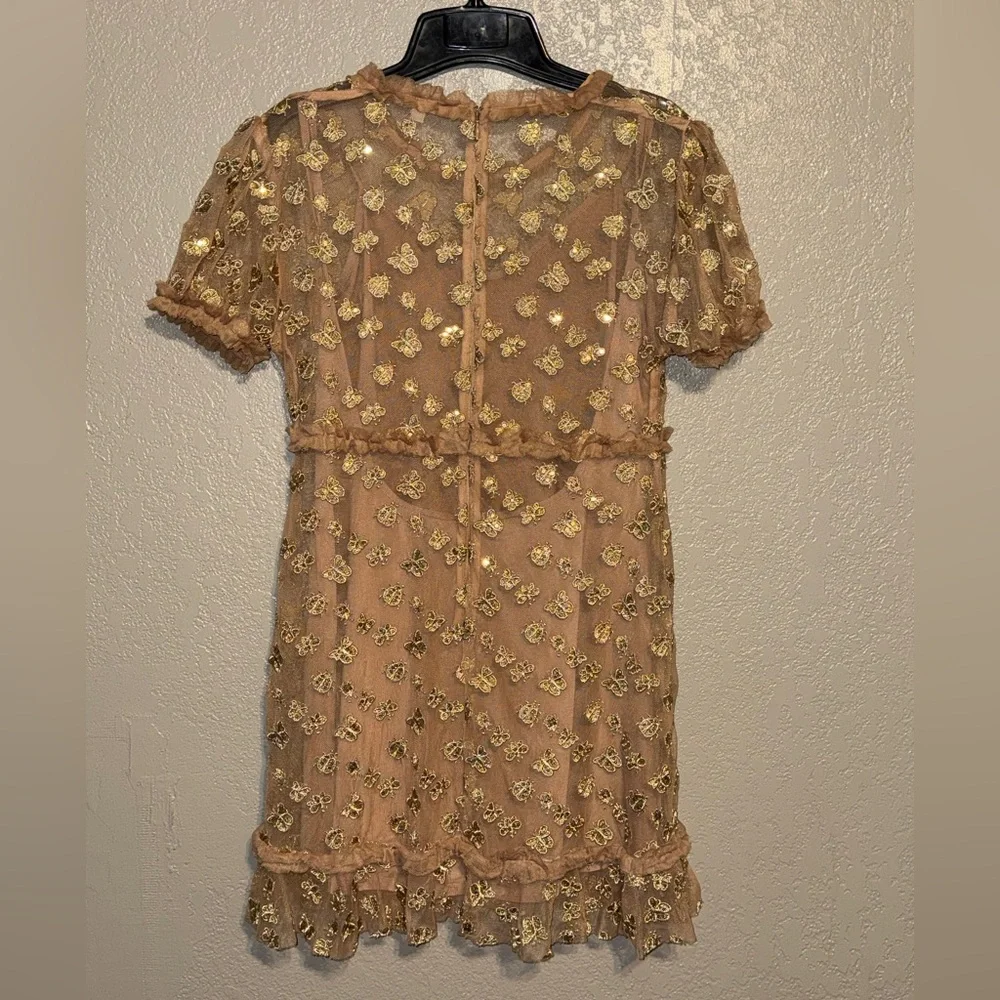 For Love and Lemons golden garden tulle dress - Picture 7 of 13